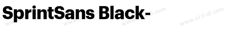 SprintSans Black字体转换